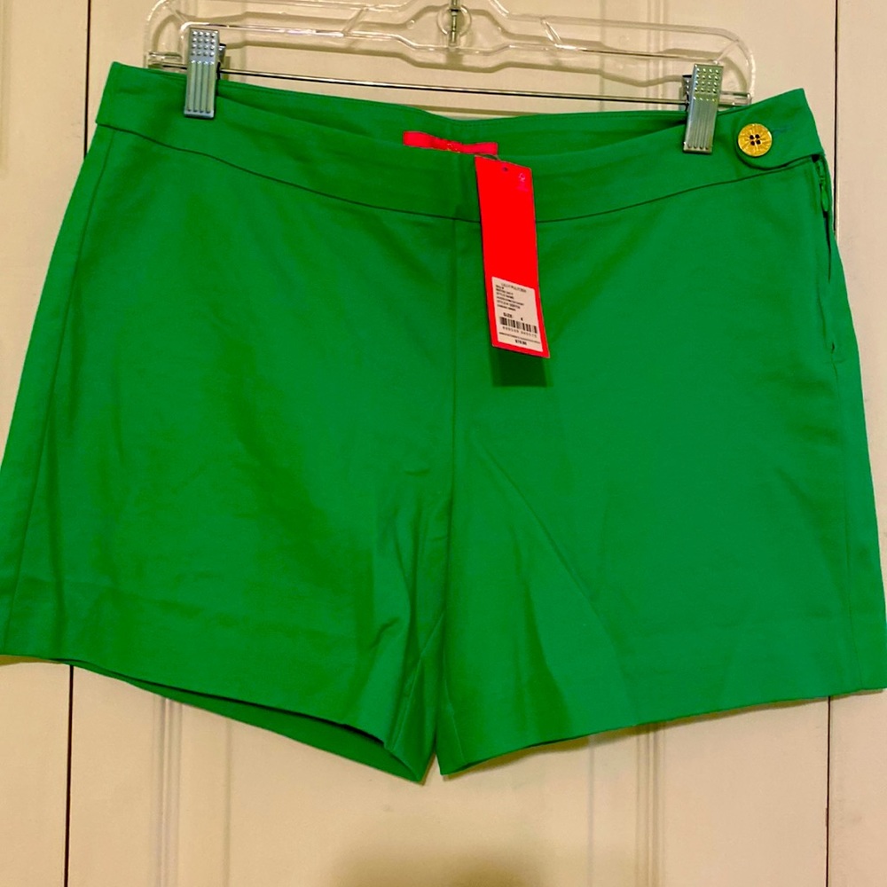 Lilly Pulitzer Alessi Stretch Short size 6 NWT CABANA GREEN